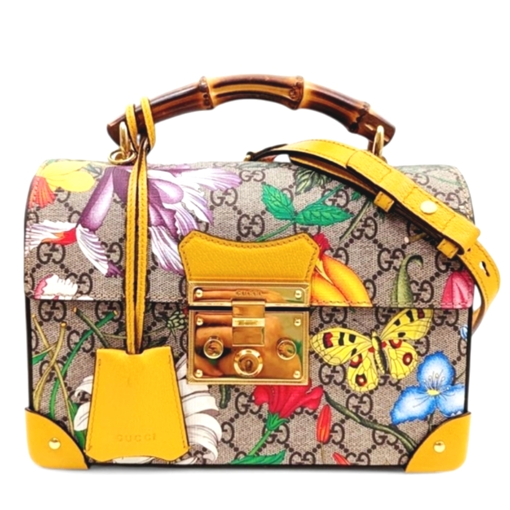 Authentic Gucci  Bamboo Padlock Bag ( Excellent Condition)